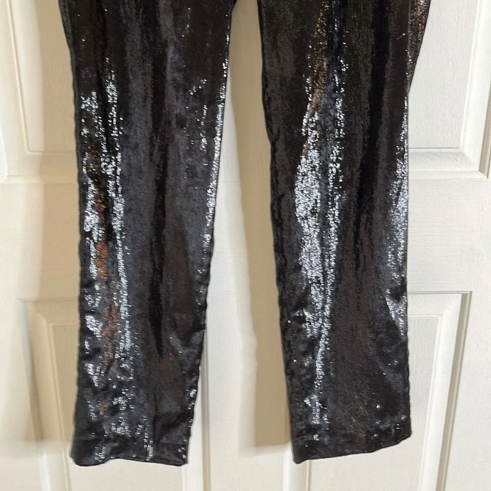 ba&sh Kodi Noir Pants‎ Women's size 4 Glitter Shimmer Sparkles Night Out